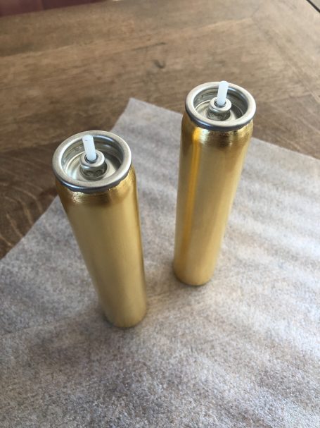 Aerosoldose Vergoldung