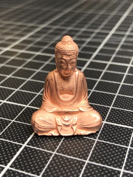 Buddha Figur Kupfer
