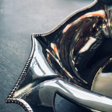 Silberschale poliert