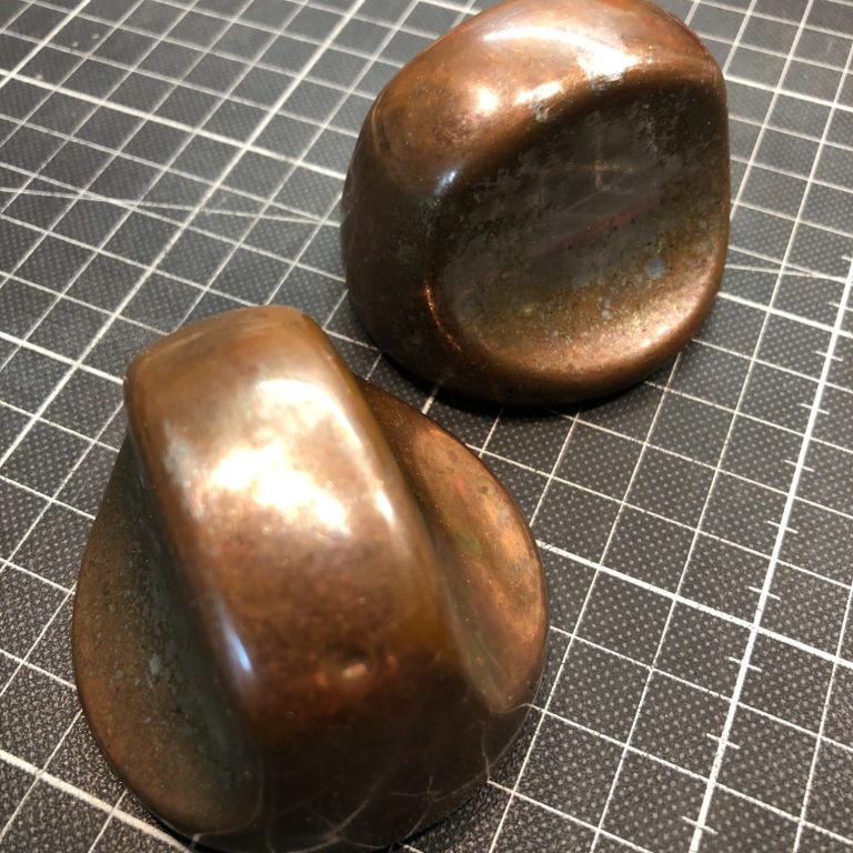 Kupferoberfläche vor dem polieren