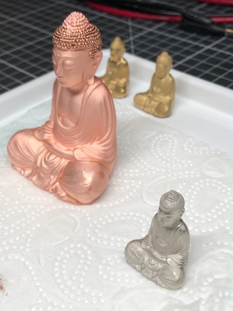 Buddha Statue Vergoldet Versilbert Verkupfert