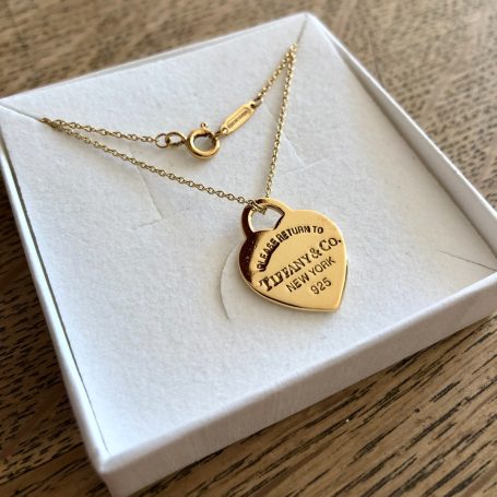 Tiffany Anhänger 24 Karat Vergoldung