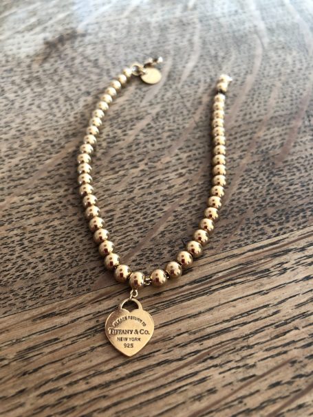 Tiffany Armkette Vergoldet Poliert